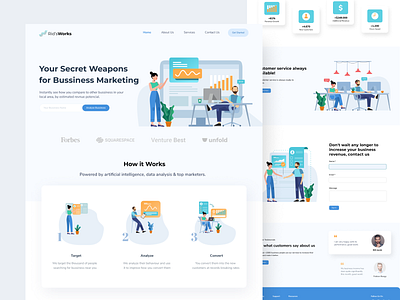 UI/UX about increasing revenue design illustration ui ux web