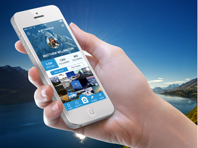 Matterhorn application app flat ios iphone photo share