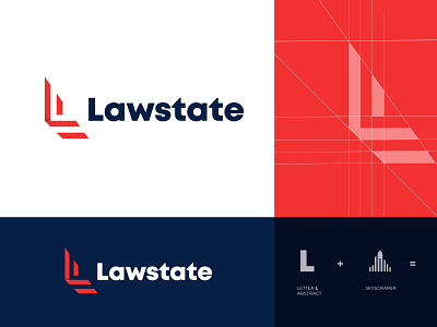 Lawstate realtor logo design.