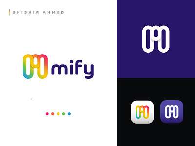 mify logo design. brandidentity graphic design pixel
