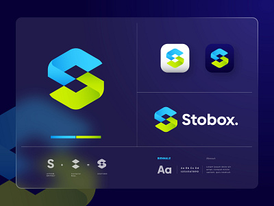 Stobox Logo design using letter S abstract