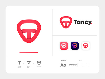 Tancy logo concept. flatdesign