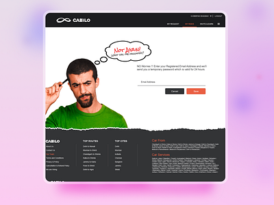 Cabblo  - Taxi Hiring Service Website Design