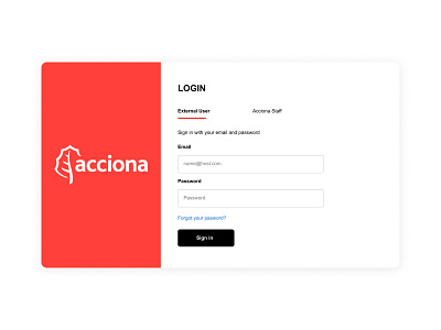 Login design login page ui ux