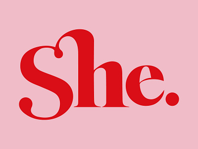 She. Cafe branding graphic design logo