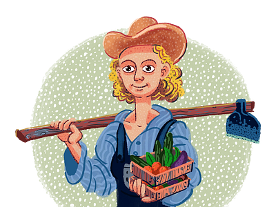 The farmer girl, Illustration from psycholocial profile theme.