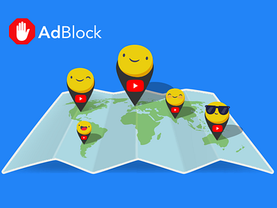 AdBlock Blog design illustration