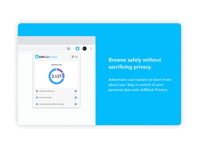 AdBlock Protect design logo ui web