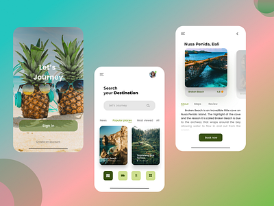 Travel app android app app app ui bali balinese best design branding design figma holiday holiday design indonesia travel travel app traveling travelling ui user experience user interface userinterface