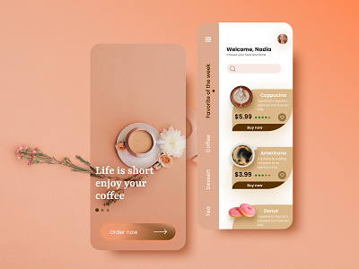 Coffee Shop Mobile App android app app ui application best design coffee coffee shop coffeeshop concept design dribbble figma mobile mobile app mobile app design mobile design mobile ui ui uidesign user interface userinterface