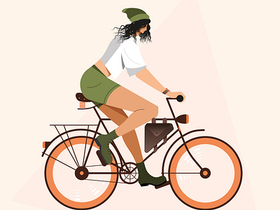 Girl cyclist