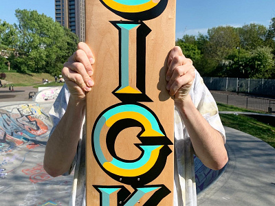 The non corona kind of sick 1shot branding custom lettering hand painted illustration lettering signpainter skateboard skateboardart skatedeck typography