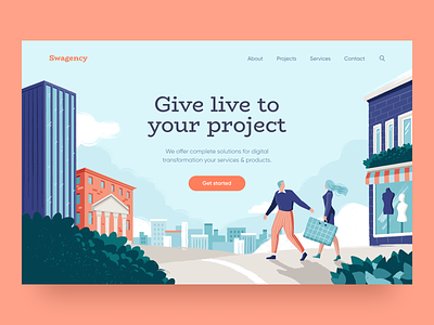 Web Design Exploration clean design homepage illustration promo simple site vector web design website