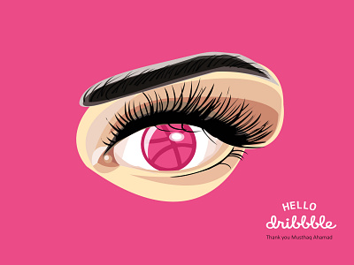 Hello Dribbble! design illustration