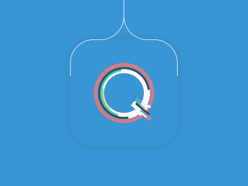 Q - App animation animation app icon q
