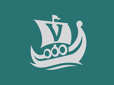 Viking Ship deer park logo ship viking