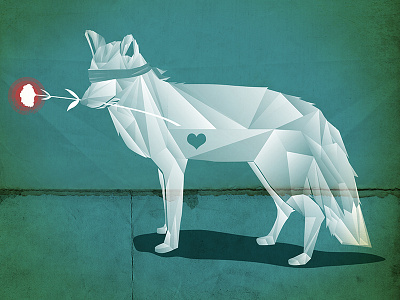 Romantic Fox fox illustration romantic texture