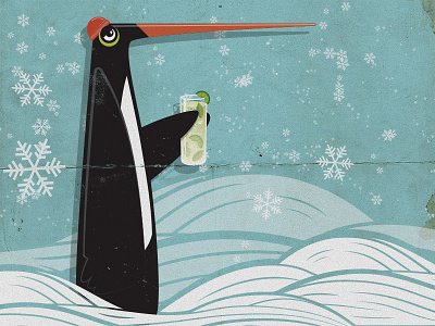 Snowbird bird illustration michigan snow spring...hahahaha tropical