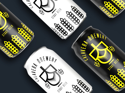 CALAVERA BREWERY BEER CAN beer can beer label branding can diseño grafico graphic design icon illustration logo packaging