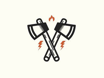 Ax ax badge flame graphic design icon illustration illustrator isotopic logo thunderbolt vector