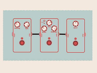 GUITAR PEDAL ILLUSTRATION