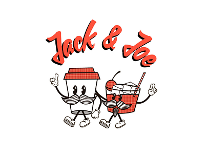 JACK & JOE branding graphic design illustration mascot retro shirt design vintage