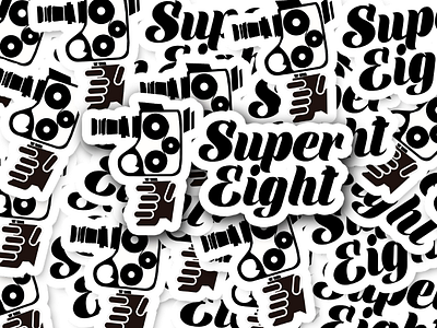 SUPER 8 STICKERS