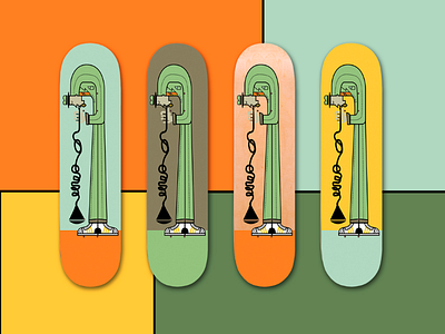 JAZZIN IT UP character deck graphic design illustration jazz music retro skate vector