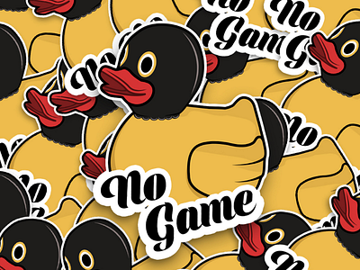 NO GAME STICKERS branding character graphic design illustration mascot stickers vector