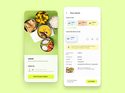 Food Service App app design food ui uidesign ux uxdesign