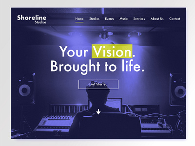 Shoreline Studios Landing Page