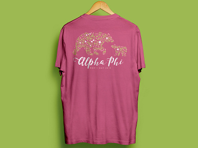 Momma Bear + Baby Bear Mom's Day Tshirt baby bear momma bear mothers day sorority tshirt design