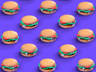 3D Patterns 3d 3d animation 3d art advertising cabify cabifydesign digital hamburguer mobility modelling pattern patterns social media