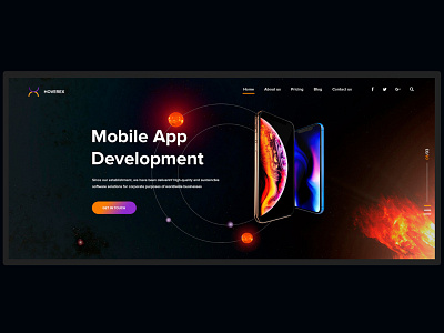 Hoverex - Web Design adobe photoshop illustration ui webdesig website