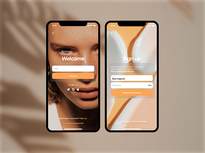 Beauty app design