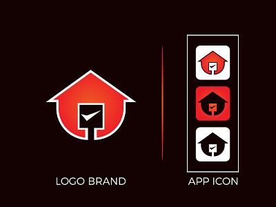 Home Logo and App Icon app appicon brand identity home icon illustration logo logodesign logos logotype