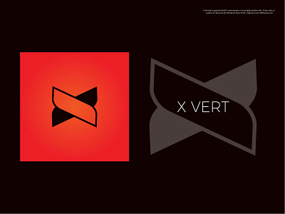 X vert Company Logo Design