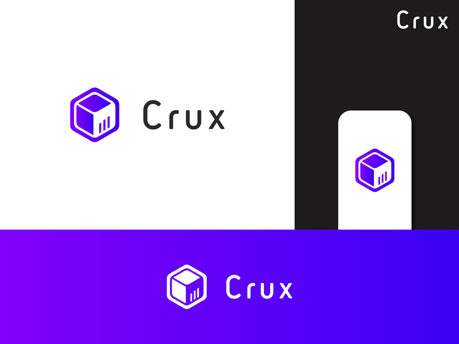 Crux Logo Brand by Alamin Hossain on Dribbble
