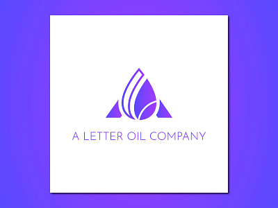 A Letter Oil Company Logo Design