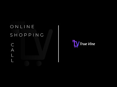 True Vine Shopping Company Logo brand brand design brand designer brand identity branding icon logo logo concept logo designer online online marketing online shop online store product design