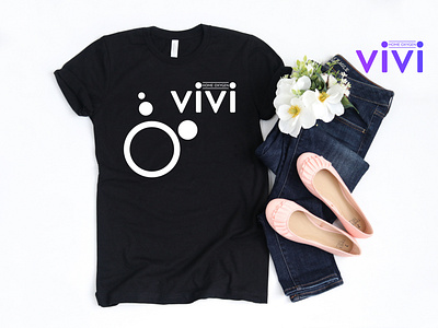 VIVI Company Logo and T shirt Design