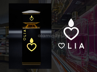 Perfume Brand OLIA brand brand designer branding graphic design icon icons illustrator logo logos logotype perfume perfume bottle perfume logo perfumes photoshop watermark