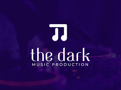 Music Logo- The dark brand design brand designer brand identity branding icon logo logo designer logodesign logos logotype minimal music music app