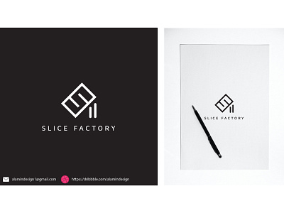 Company Logo - Slice Factory brand designer branding building company logo construction logo graphic design home logo logo designer logodesign logos logotype