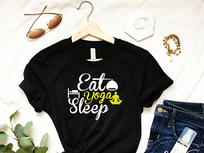 Eat Yoga Sleep T-shirt Design eat fashion designer graphic design shirt designer sleep t shirt designer tshirt yoga yoga t shirt