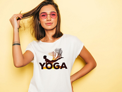 Yoga T-shirt Design by Al-amin Hossain on Dribbble