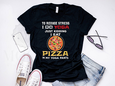 I do Yoga - T-shirt clothing designer graphic design graphicdesigner illustration logo designer pizza illustration tshirt tshirtdesign tshirtdesigner yoga yoga shirt