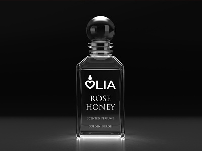 Perfume bottle design luxury glass beauty Vector Image