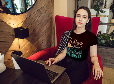 Coffee And Friends T-shirt coffee coffee and friends merch shirt design t shirt designer tee tee designer tshirt tshirt design tshirts typography vector