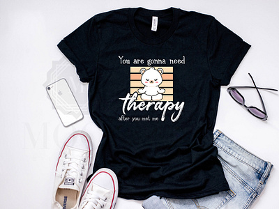 You are gonna need therapy T-shirt cat cat t shirt cats designer graphic design graphic tee graphics t shirt redbubble t shirt t shirt designer t shirts tee tee for amazon teepublic tees therapy typography vector